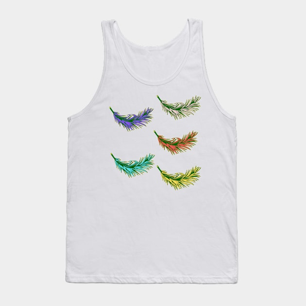 colorful palm leaves design Tank Top by Artistic_st